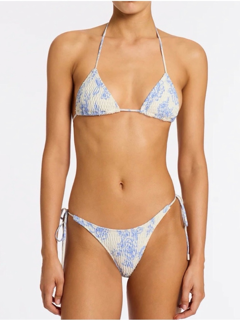 Triangl "Vinca" style in the Indigo colorway